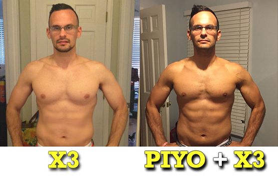 PiYo Results Before and After PiYo X3 Hybrid